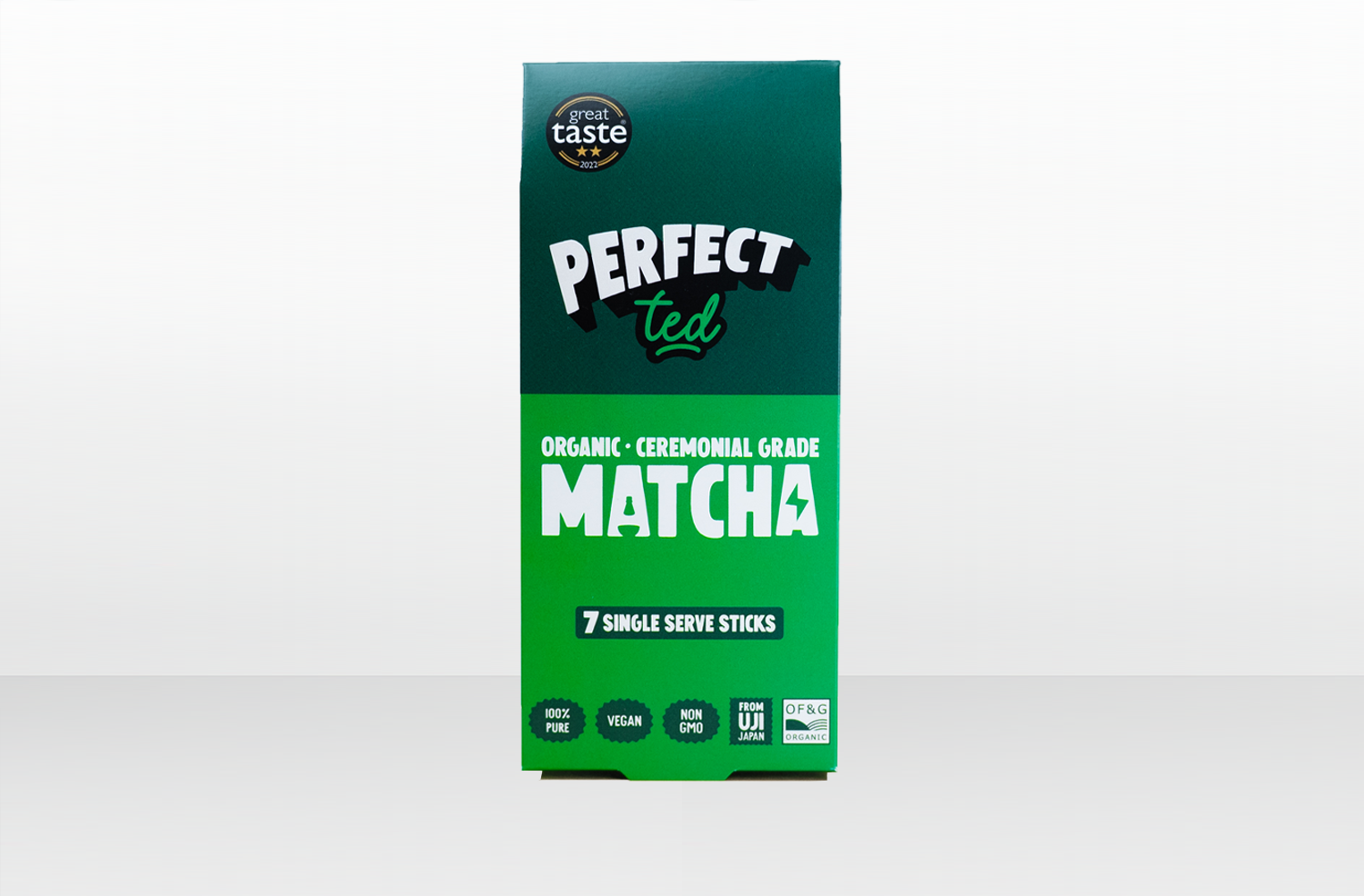 Product image of a pack of PerfectTed matcha powder 