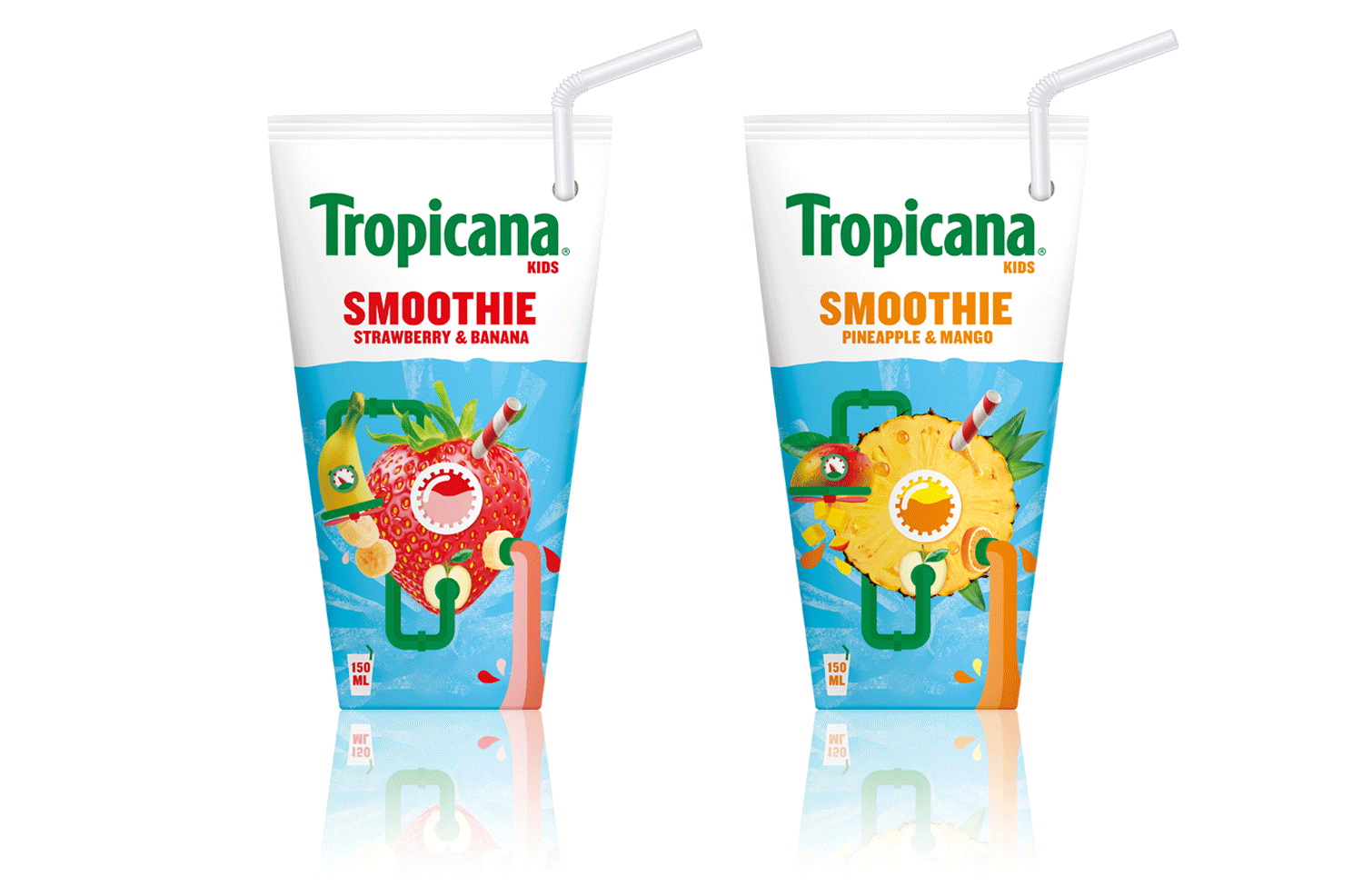 It’s THAT tasty on the go Smoothie. Give them 1 of their 5 a day with Tropicana Kids Strawberry & Banana Smoothie.