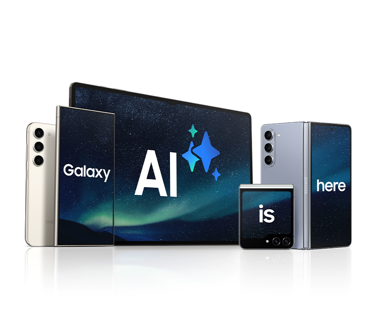 Banner Advertisement for Samsung S24 and AI capability, with a product image and click through to unique landing page. Search like never before, have effortless bi-lingual conversations, write impress