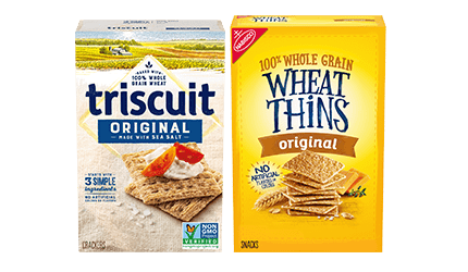 TRISCUIT - Triscuit Original Whole Grain Wheat Crackers, Vegan Crackers ...